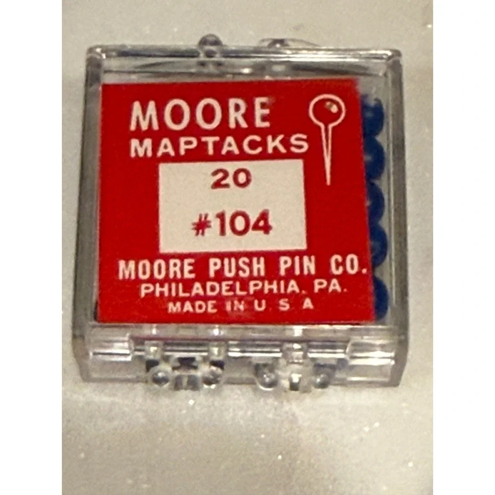 Moore Push Pin Co. vintage moore